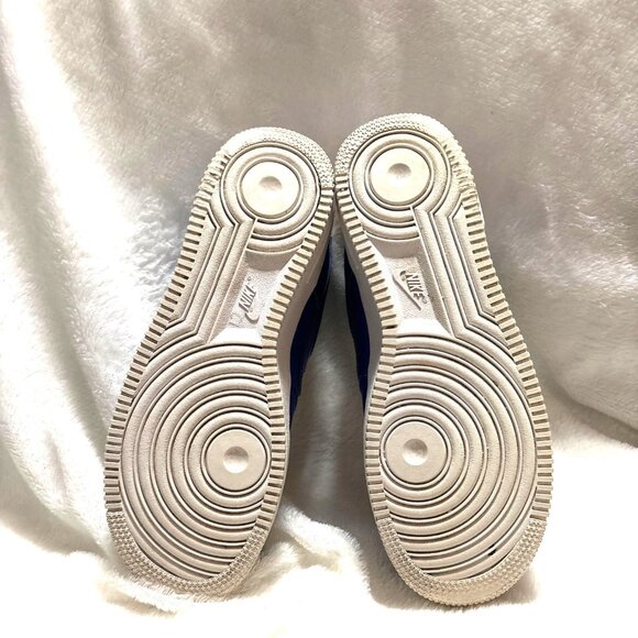 Nike Air Force 1 Low Sneakers Blue/Yellow/Teal Size 7Y - Picture 7 of 7